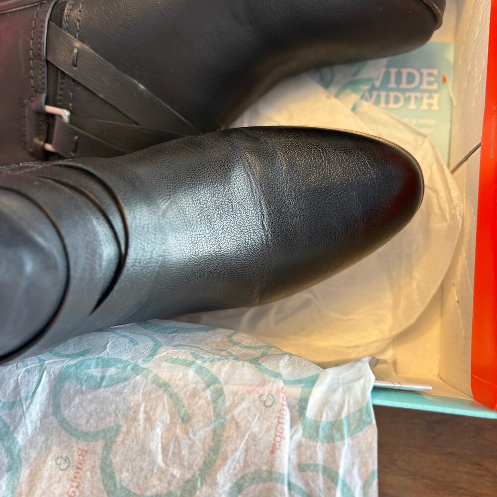Baretraps Magena Boots 10 NWT Black Ankle Booties Bare Traps Vegan Leather - Picture 8 of 12